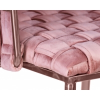 Стул барный EMMA ROSE GOLD розовый велюр (VF-10) - Изображение 1